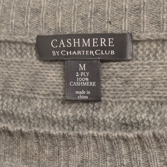 Charter Club Luxury Cashmere Pullover Cardigan Sweater - Picture 4 of 8